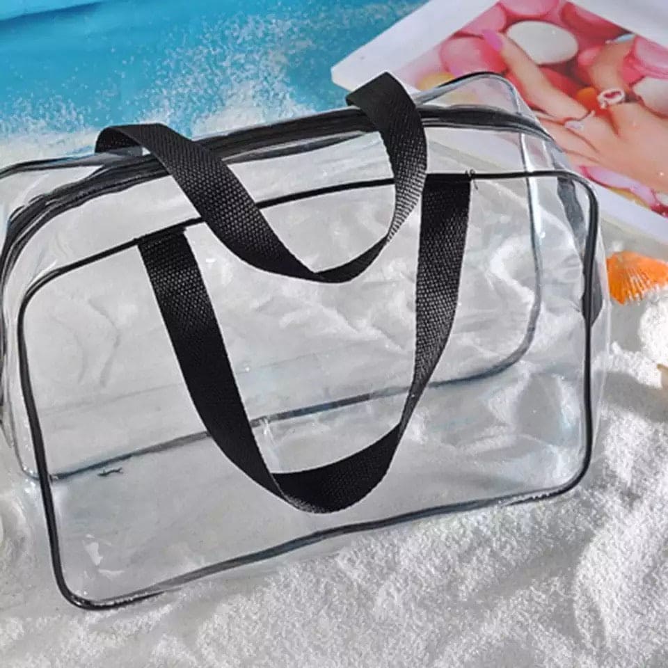 Makeup Storage Grooming Bag Set, Transparent Clear Cosmetic Bag, Transparent Toiletry Bag, Water Proof Plastic Travel Cosmetic Bag, SML Bag Makeup Storage Grooming Bag Set, Transparent Clear Cosmetic Bag, Transparent Toiletry Bag, Water Proof Plastic Travel Cosmetic Bag, SML Bag